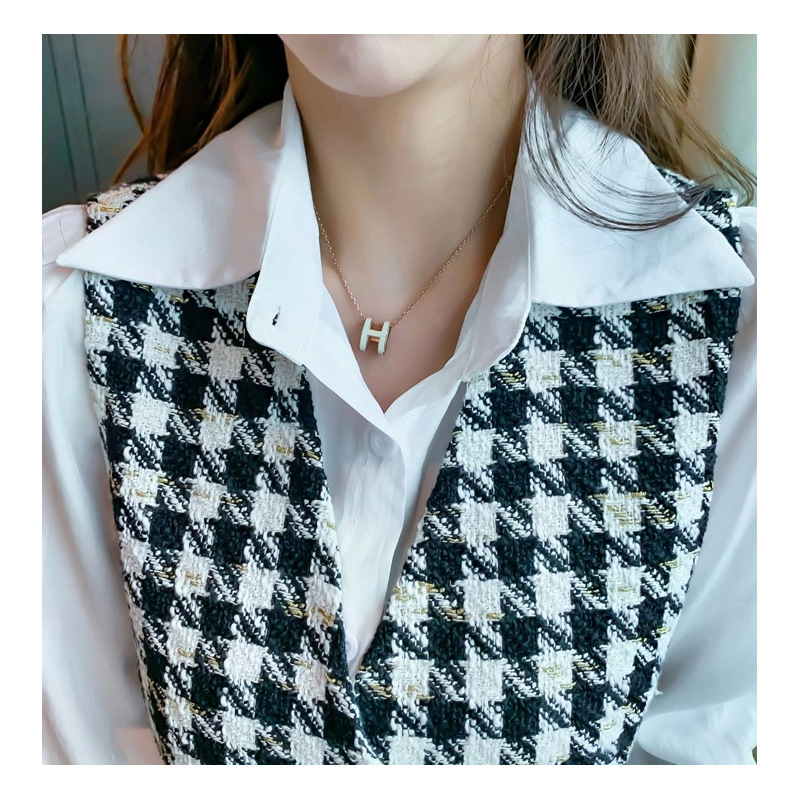 Lightly Cooked Temperament Yujie Fried Street Small Incense Wind Vest Two-piece Suit