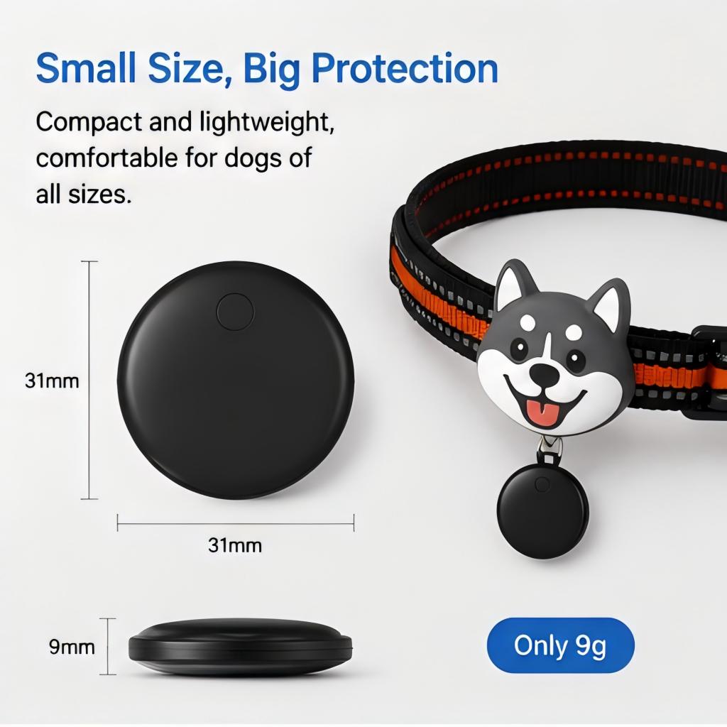 Dog GPS Tracker For Find My & Android Find Hub, Bluetooth Pet Locator Tag, No Monthly Fee, Waterproof Anti-Lost Tracker For Dogs 4