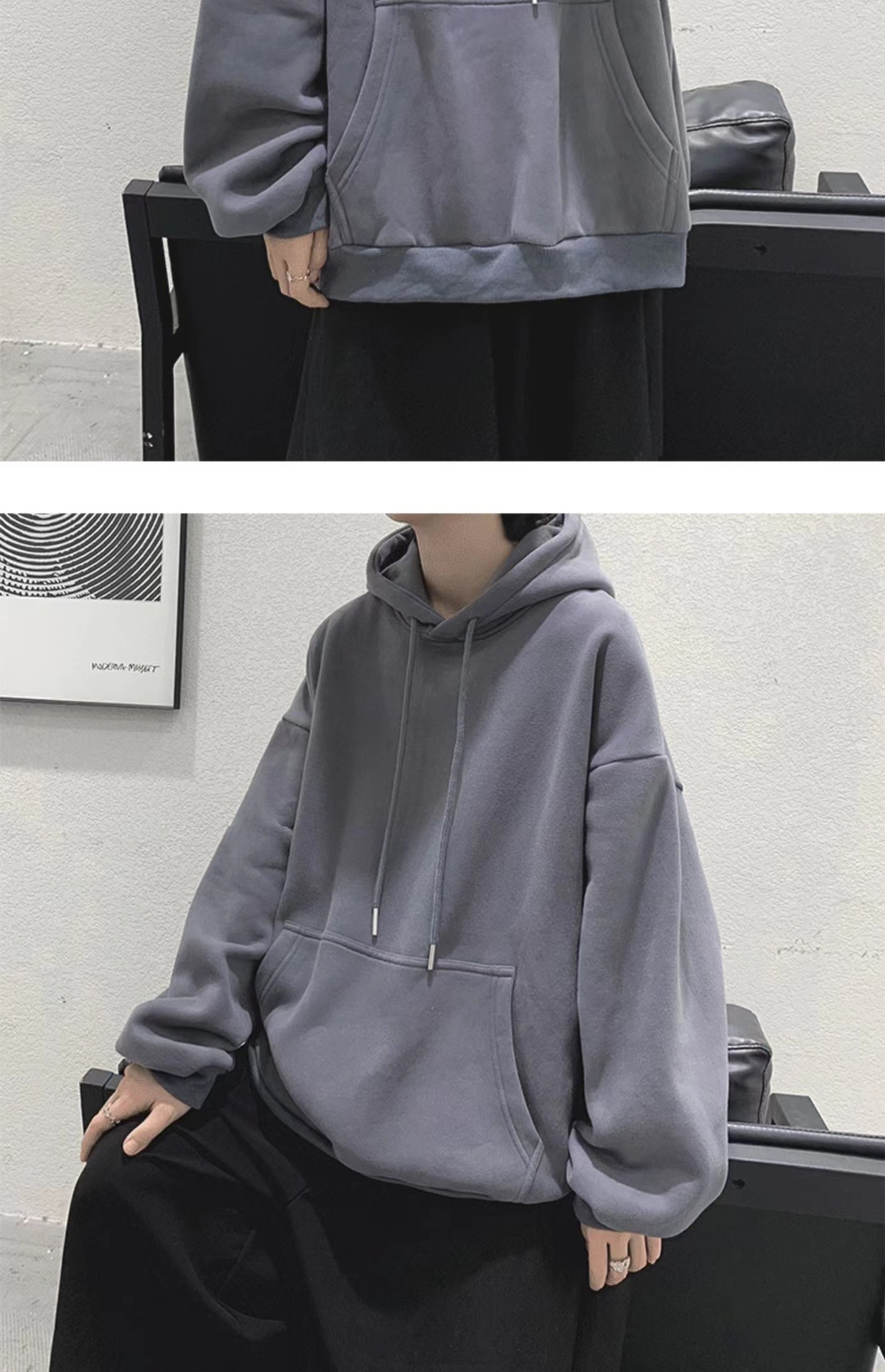 Title 4, Mens Hooded Loose Fashion Top, comfortable and...