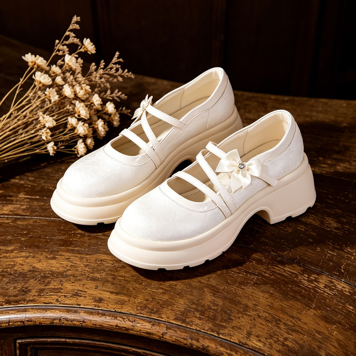 Women's Chunky Heel Mary Jane Shoes – Sarah Express