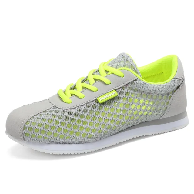 Women's Hollow Breathable Sneakers Grey - Shop at LoveMi