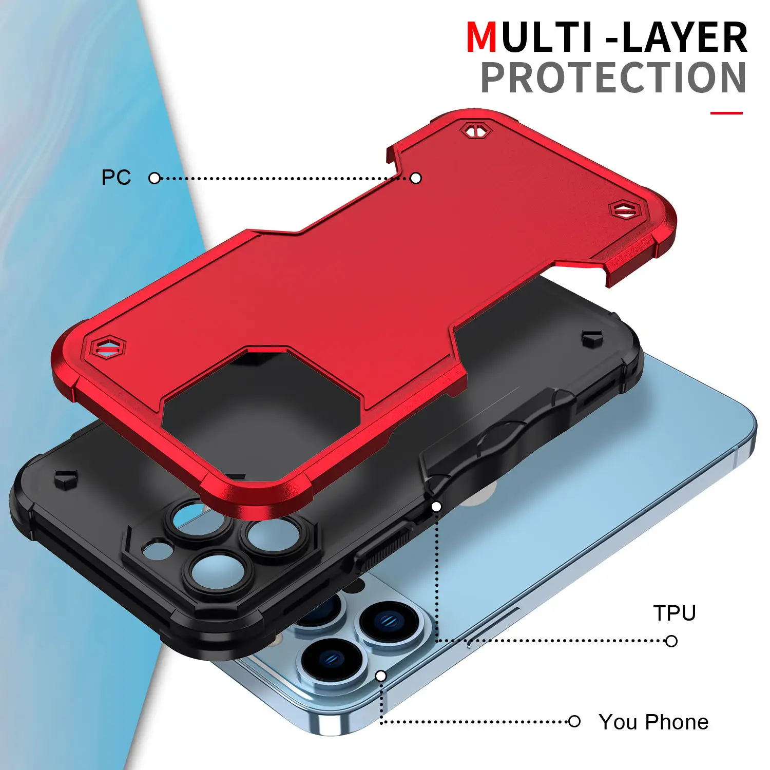 Mobile Phone Case Military Chess Flat Anti-fall Protective