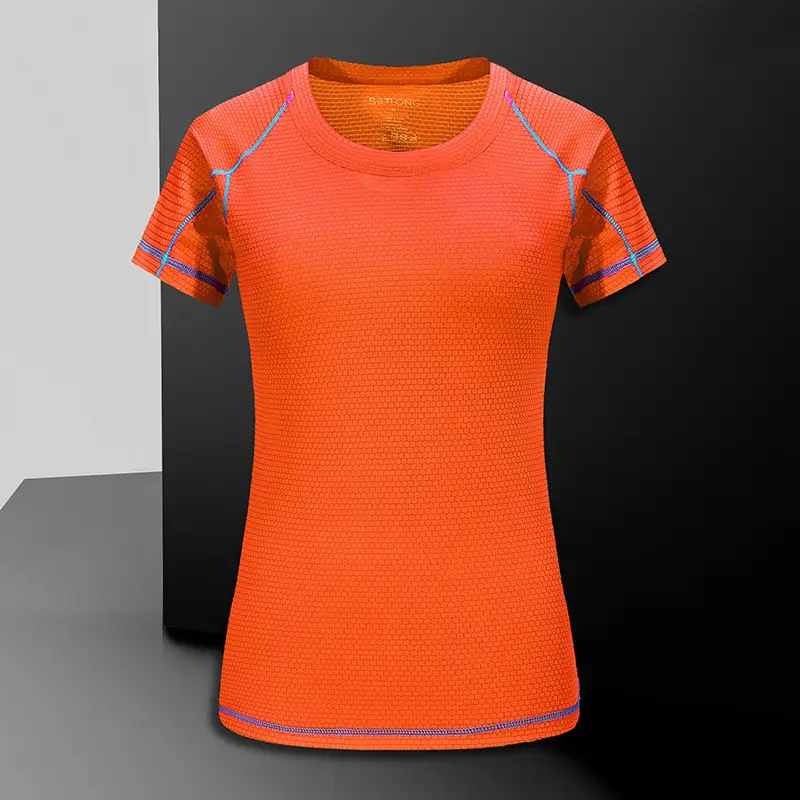 Round Neck Short-sleeved Men's T-shirt Couple Fitness Work Clothes T-shirt