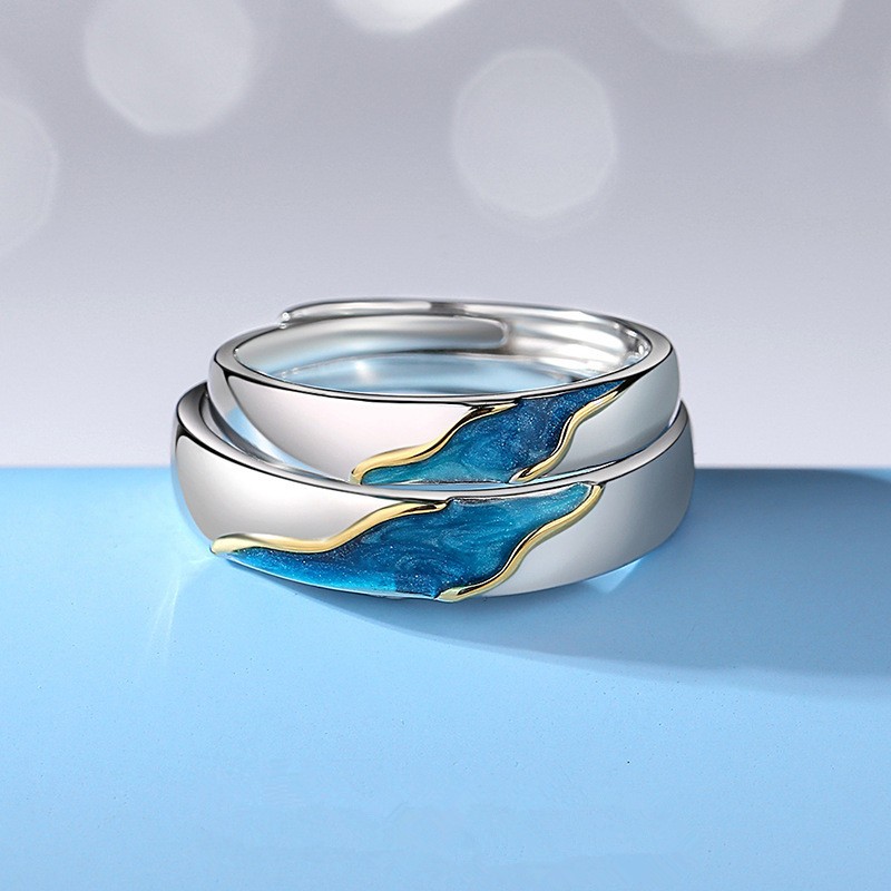 Title 5, The Other Shore Starry Sky Couple S925 Sterling...