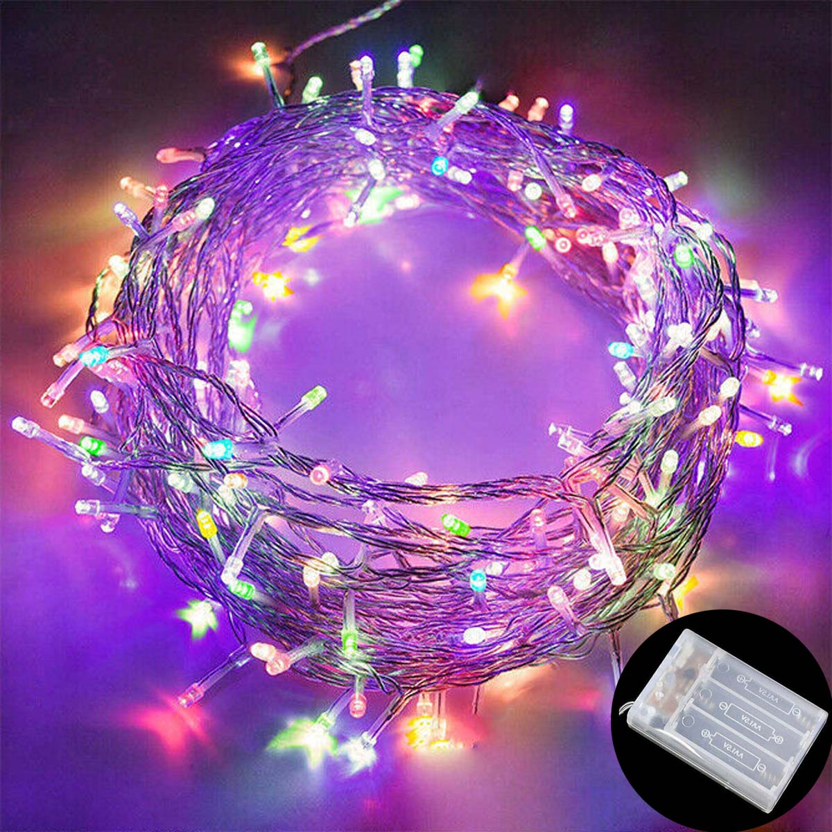 Led String Lights, Battery Operated Fairy Christmas With 10 20 50 1 0 0 LEDs — image 10