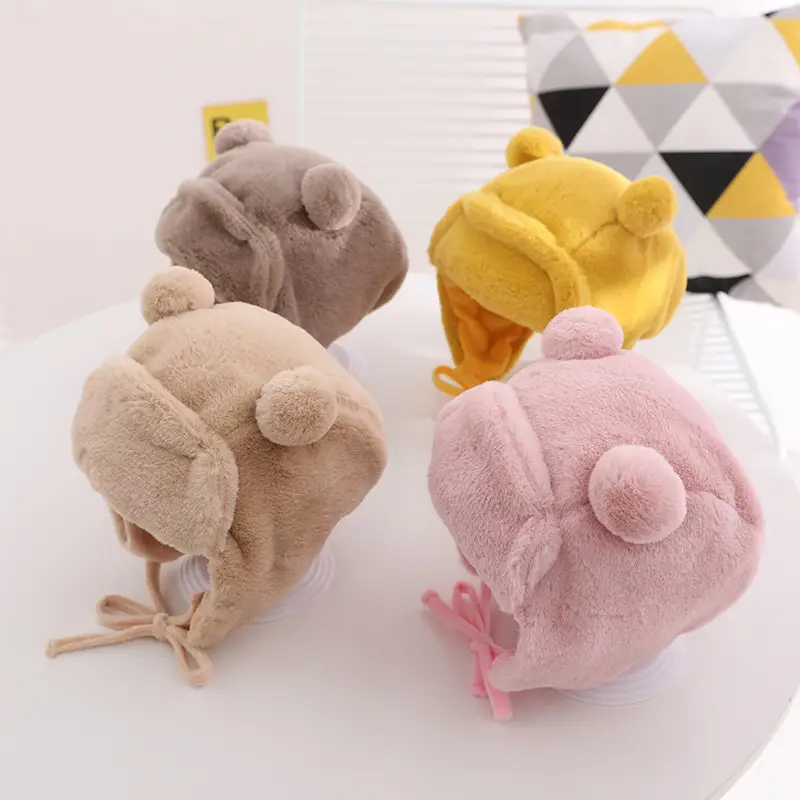 Autumn Winter Simple Children's Korean Style Lei Feng Hat