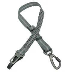 Pet Supplies Dog Reflective Buffer Retractable Car Seat Belt - Dark Grey - View 1