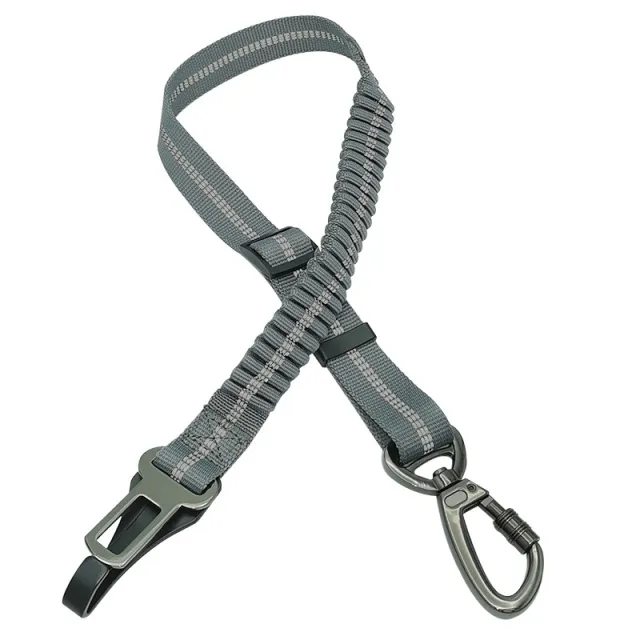 Pet Supplies Dog Reflective Buffer Retractable Car Seat Belt Dark Grey - Shop at LoveMi