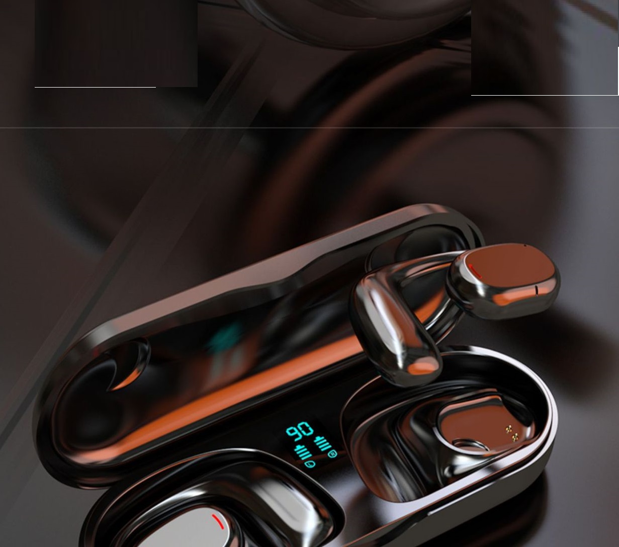 Earplug Type Bilateral Stereo Bluetooth Headset - Image 2
