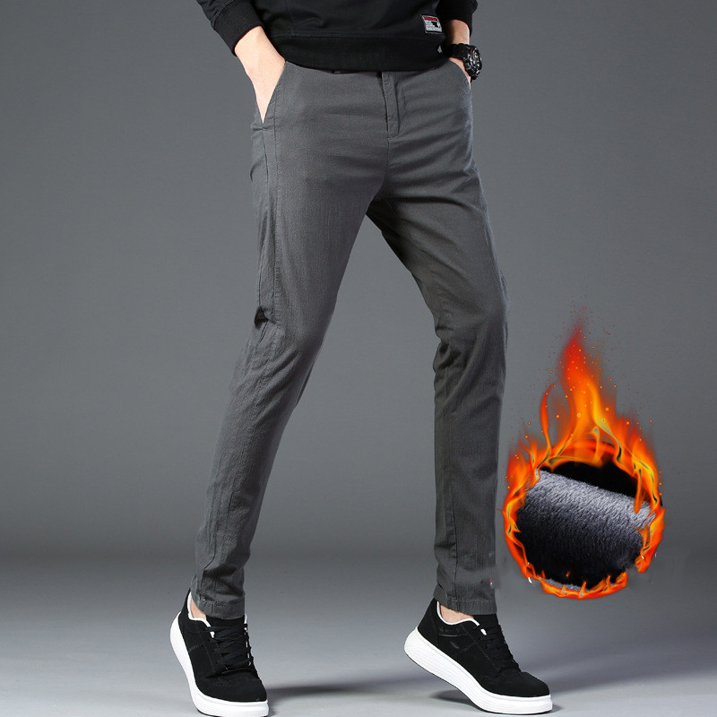 Title 3, Koreaanse stijl effen kleur slim fit skinny bro...