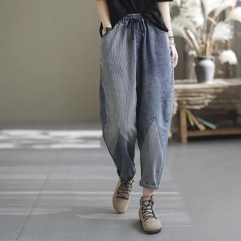 Loose Retro Literary Fashion Women's Harem Pants
