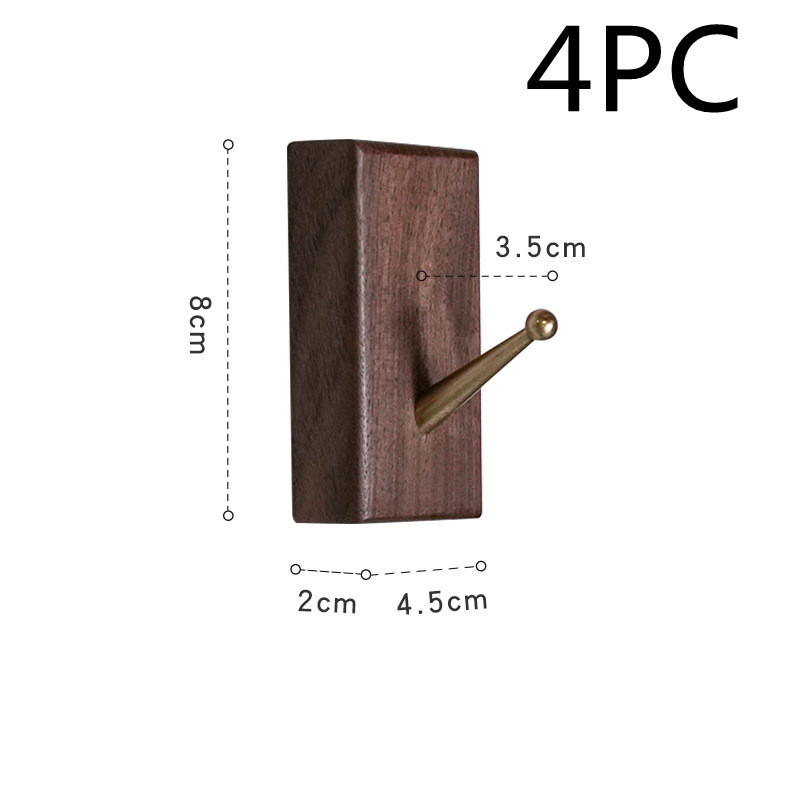 4PC Black walnut square sectio