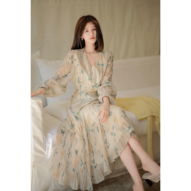 Floral A-Line Midi Dress, picture 2 of 7