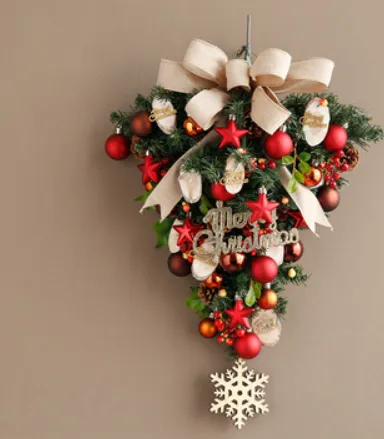 Jinghua Christmas Wreath Door Decoration Wall Hanging 4137S Water Drop - Shop at LoveMi