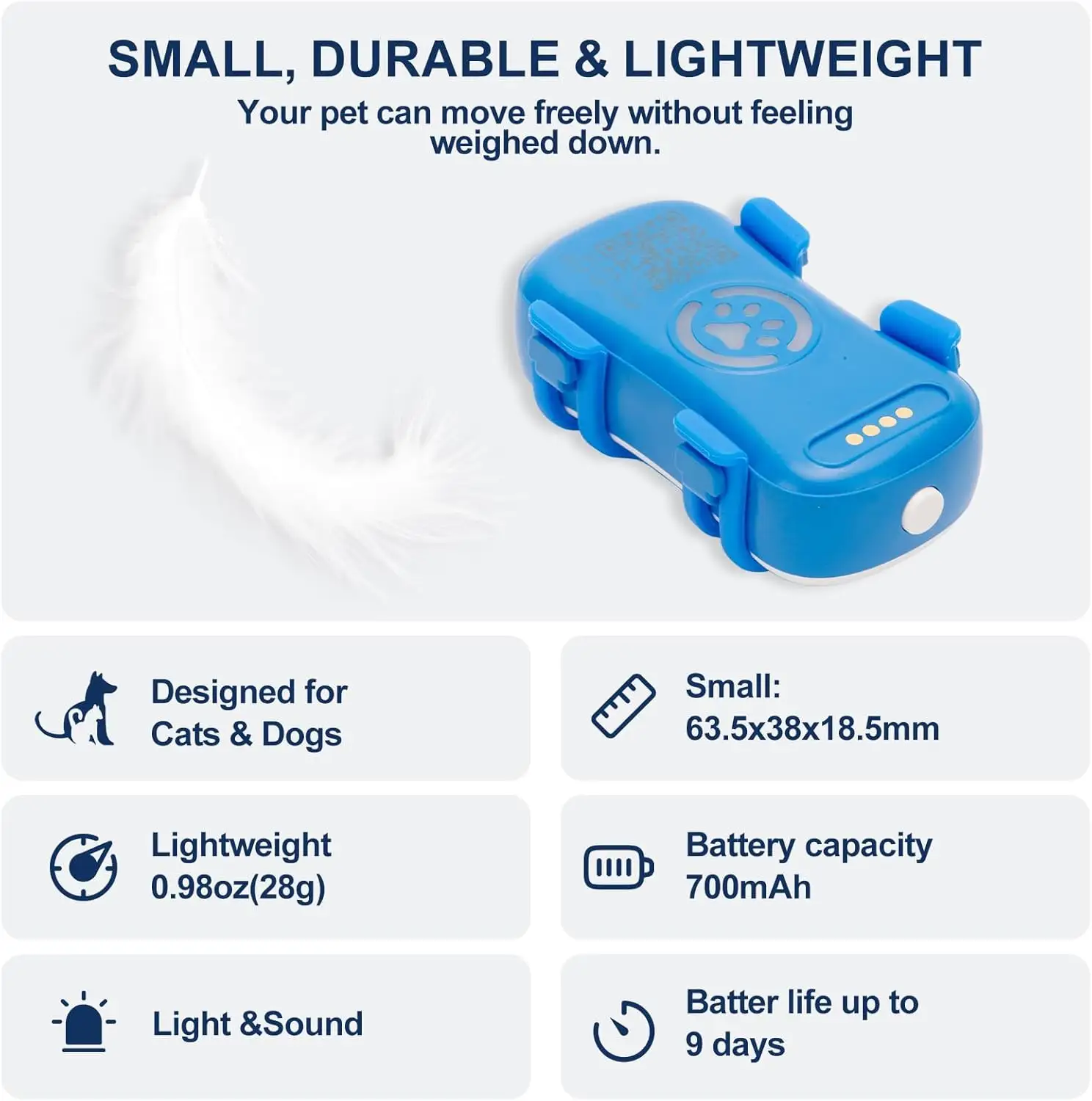 Dog GPS Tracker Real Time, Anti-Lost Pet