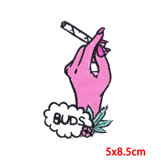 Punk Skull Patch Iron On Embroidered Patches For Clothing Pe7132Ct - Shop at LoveMi