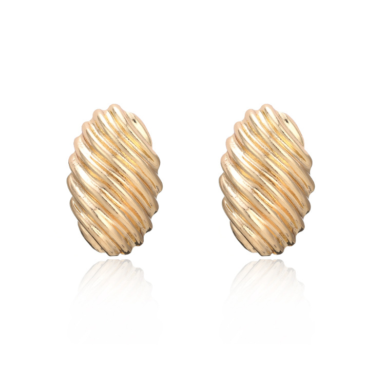 Metal High-quality Shell-shaped Women's Cute Small  Earrings