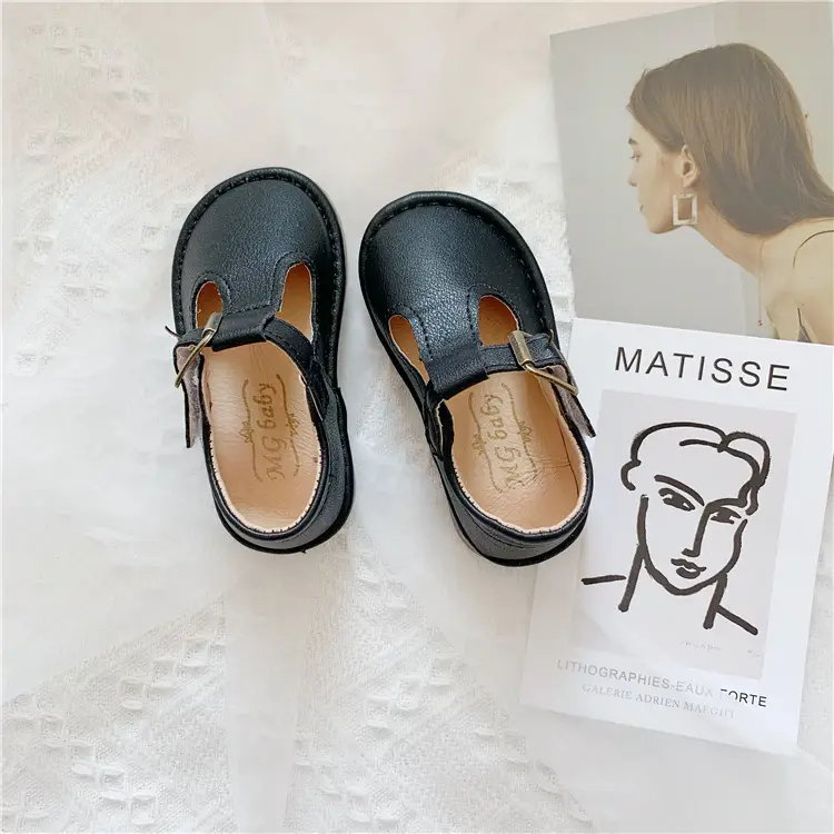 Girls Toddler Fashion Small Leather Shoes