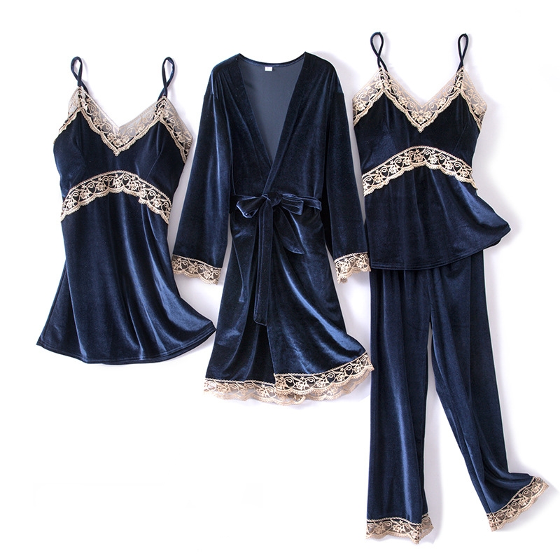 Title 8, Gold velvet pajamas women