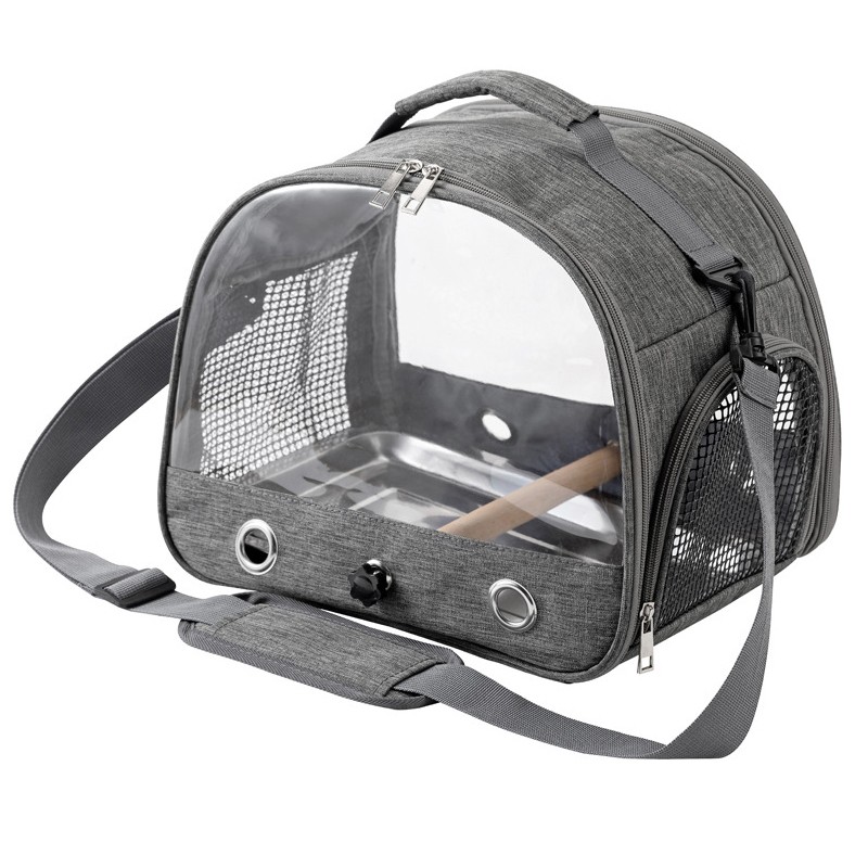Transport Bird Carrier Cage Parrot Backpack Bag For Birds Outdoor Travel Pet New — foto 10