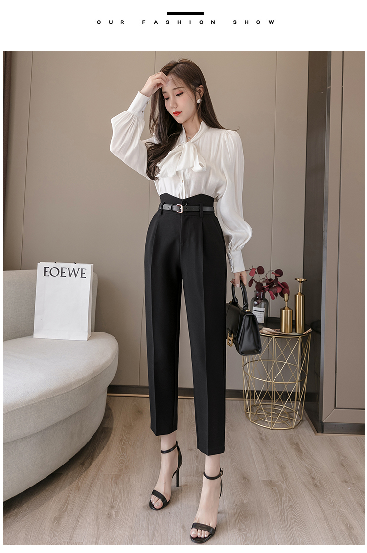 Title 12, High Waist Suit Pants Ladies Summer Pants Thin ...