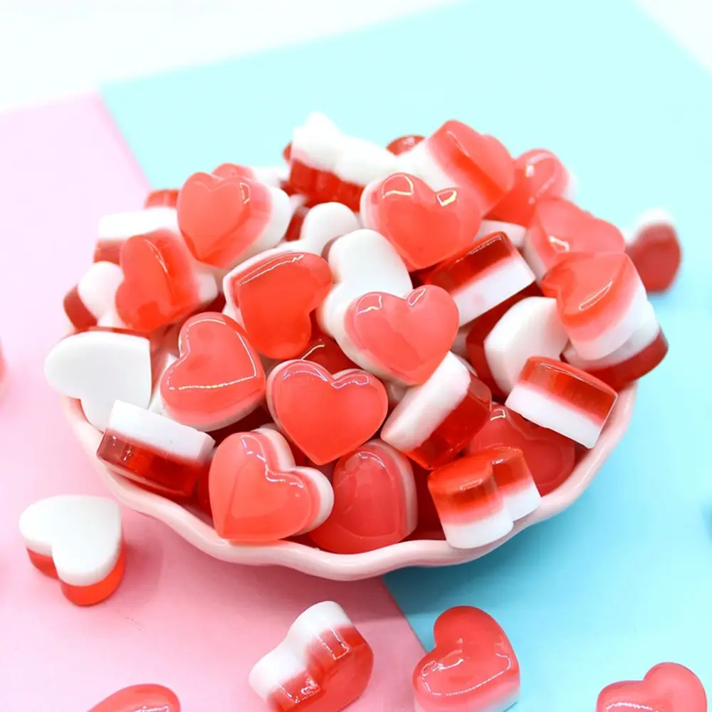 BeadsSimulation Love Candy Resin Jewelry Diy Slime Material Jelly