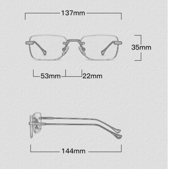 Title 1, Jett Frameless Computer Cut Square Small Frame ...