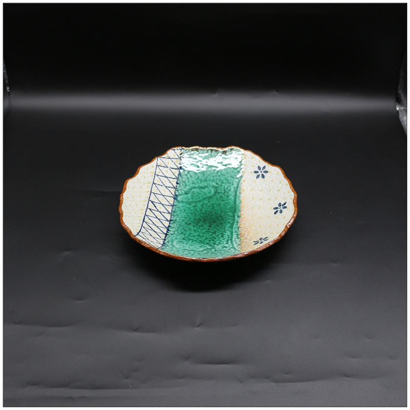 Title 5, Japanese Cuisine Tableware Stone Pattern Polygo...