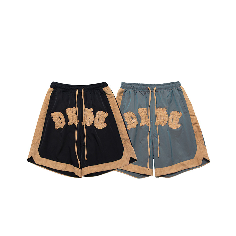 American High Street Gothic Embroidered Panel Shorts