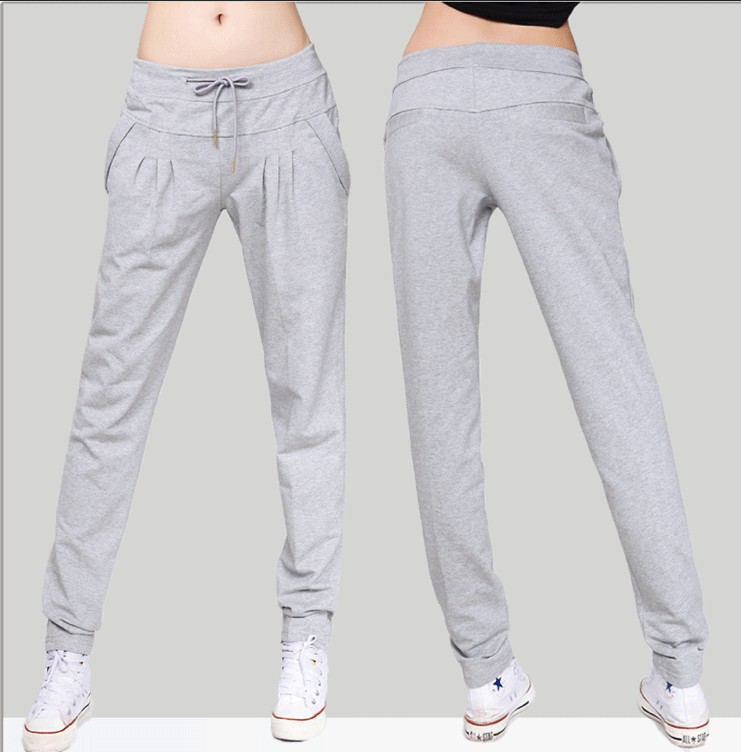 Sports And Leisure Women's Cotton Straight Loose Trousers