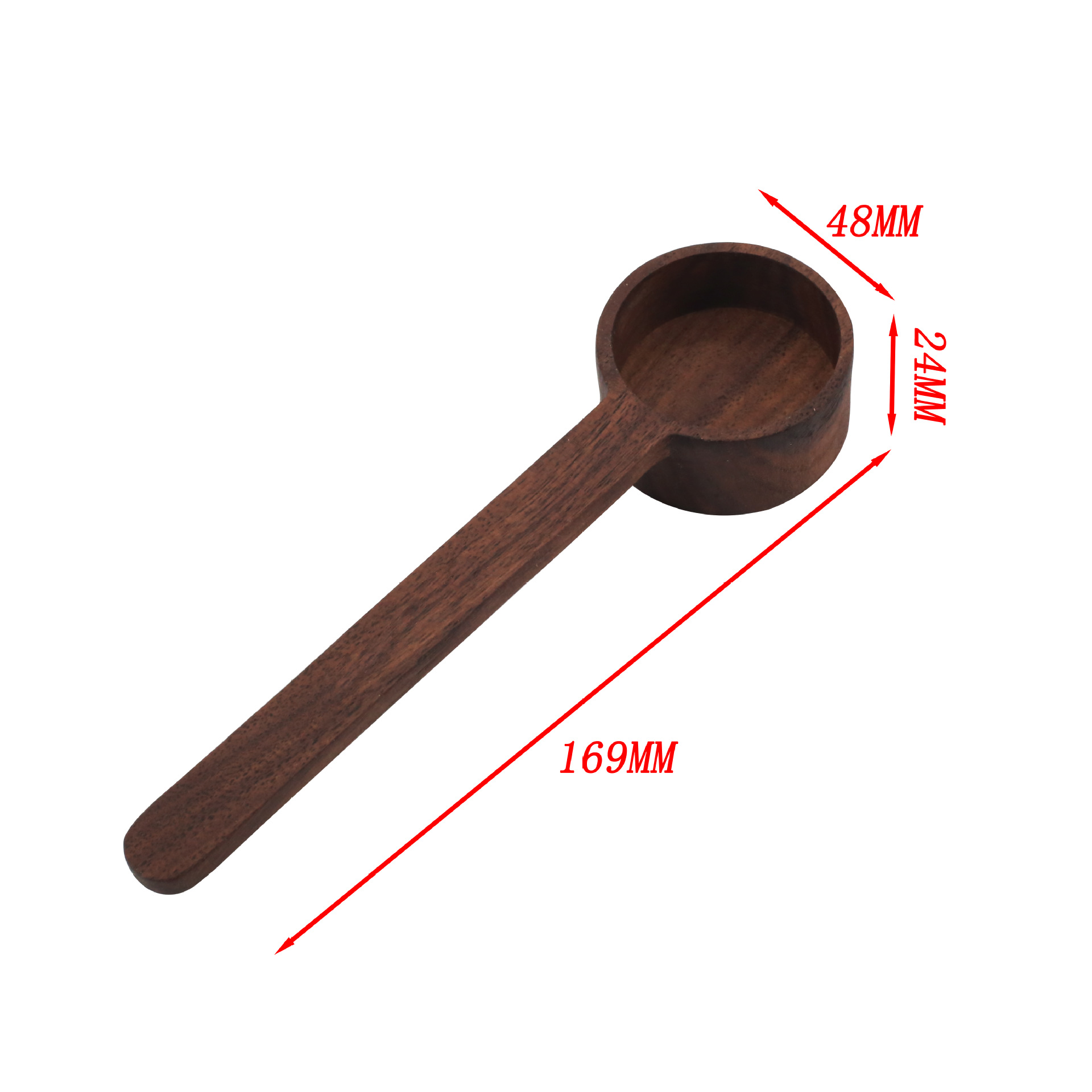 Title 2, Measuring Spoon Black Walnut Wooden Spoon