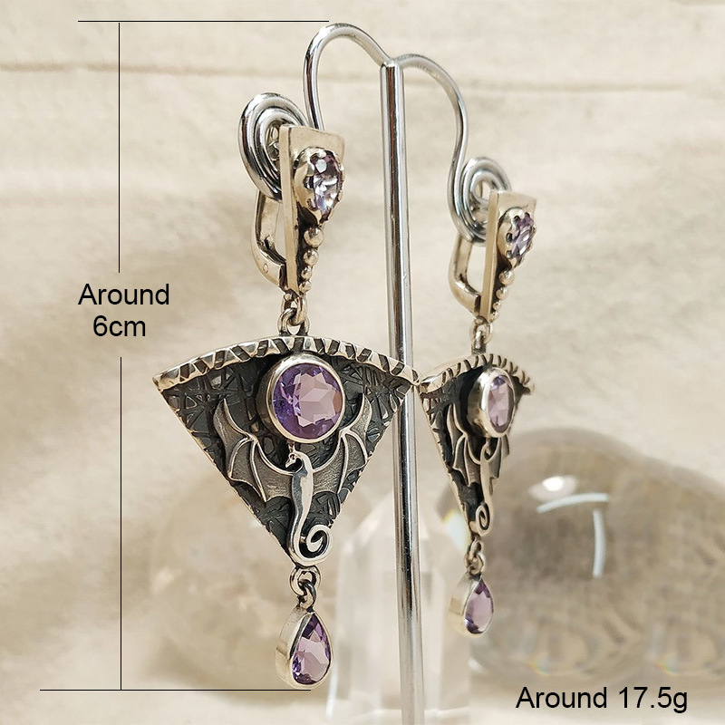 Women's Dragon Gothic Punk Metal Earrings