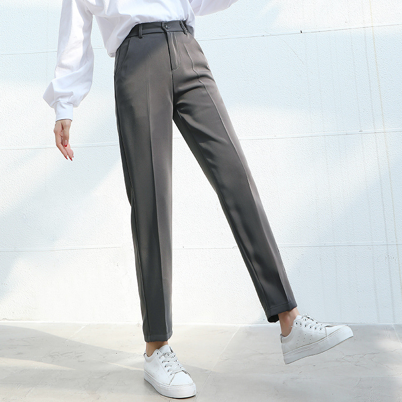 Title 6, Draping Pipe Pants High Waist And Loose