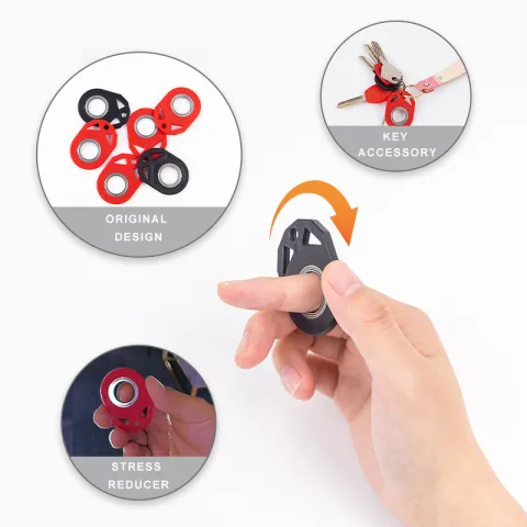 Creative Fidget Spinner Toy Keychain Hand Anti-Anxiety Toy Relieves