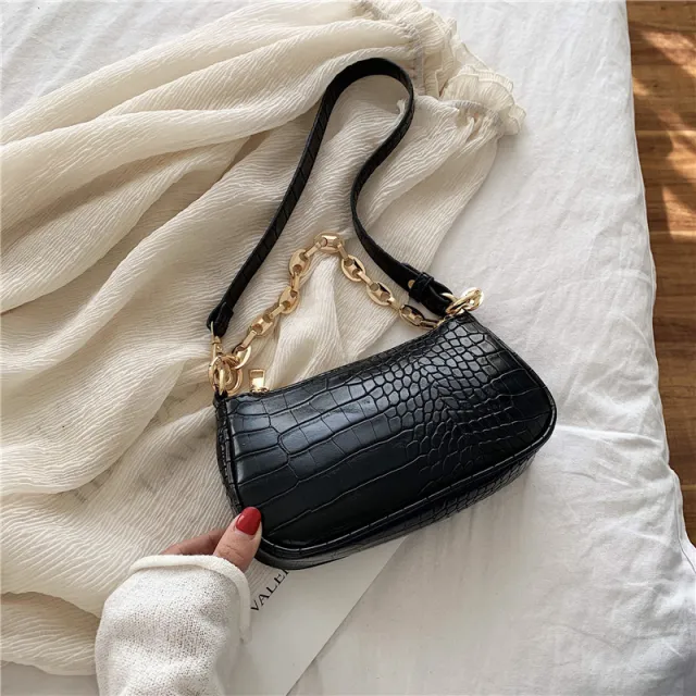 New Korean Style Shoulder Chain Bag Black - Shop at LoveMi