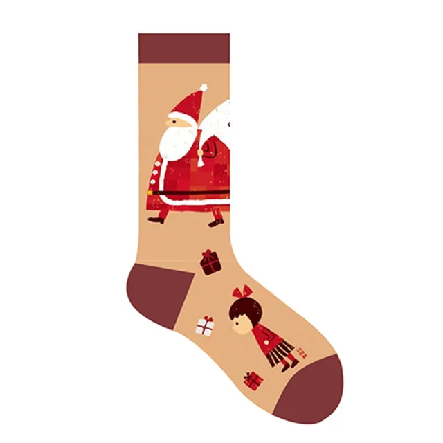 Christmas Socks Festive High Tube Pure Cotton Gift Giving - Shop at LoveMi