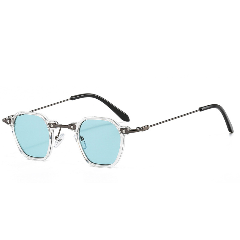 Vintage Small Frame Round Steampunk Sunglasses - Image 3