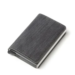New Fashion Wallet Card Holder Women's Aluminum Alloy Card - Grey - View 1