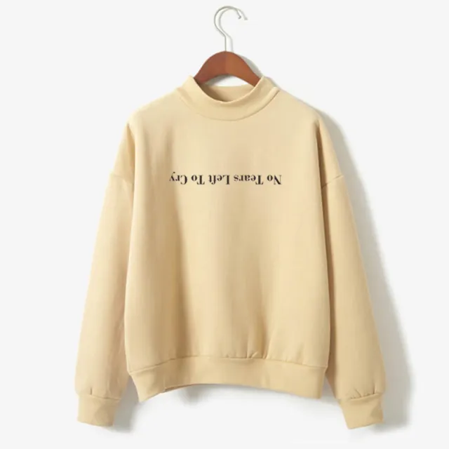 Fashion Women's Printed Long Sleeve Sweatshirt Khaki - Shop at LoveMi