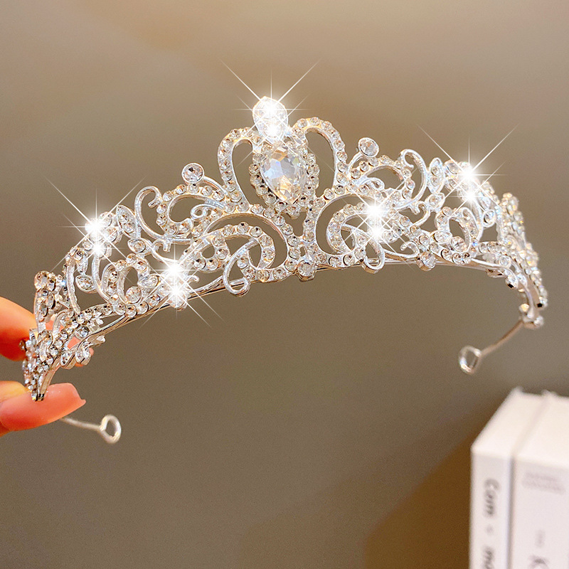 Sweet Fashion Jewelry Hair Accessories Multicolor Pearl Crown Banquet Birthday Fashion Princess Headband Girl Kawaii Crown Crown Headband Headgear ... - Shop at LoveMi