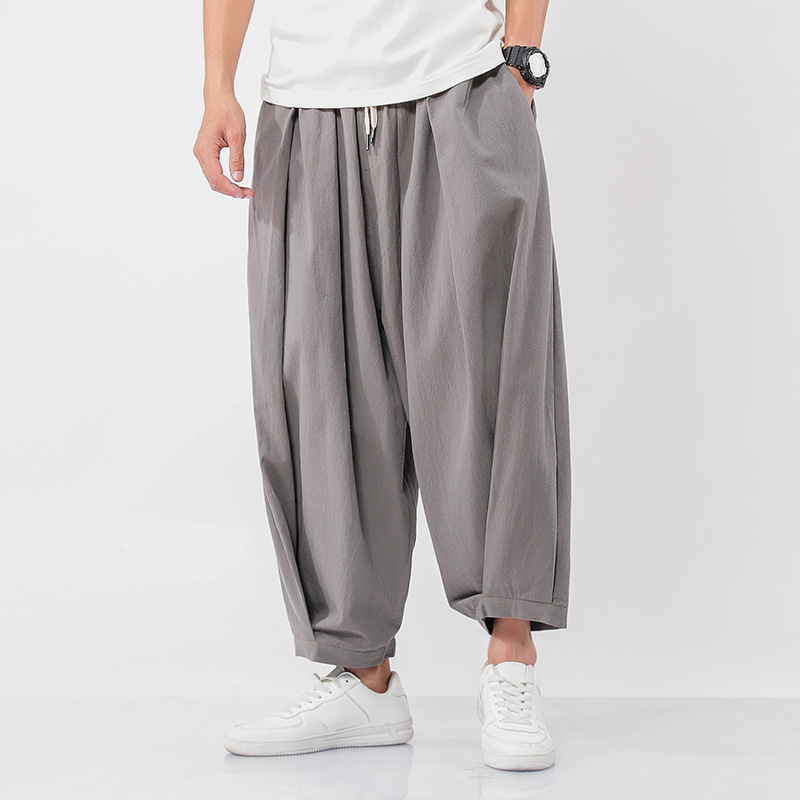 Title 5, Pantalon large Harun ethnique chinois grande ta...