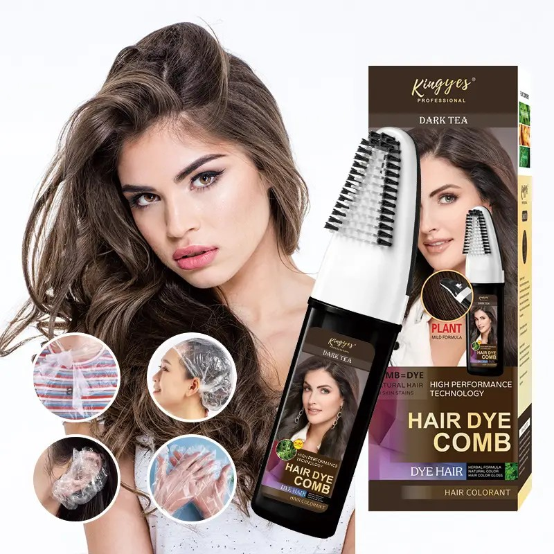 3-in-1 Black Hair Dye Shampoo, Can Cover Gray Hair, Contains Herbal Ingredients, Including Ginseng Extract, Natural Coloring.