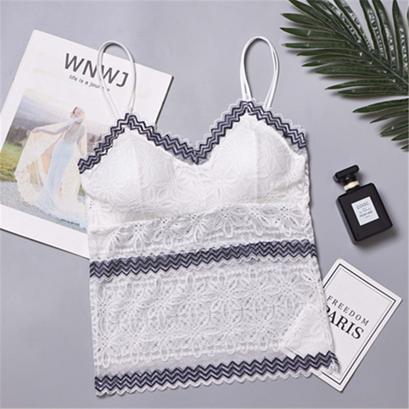 Long Two-color Lace On The Chest To Prevent Exposure