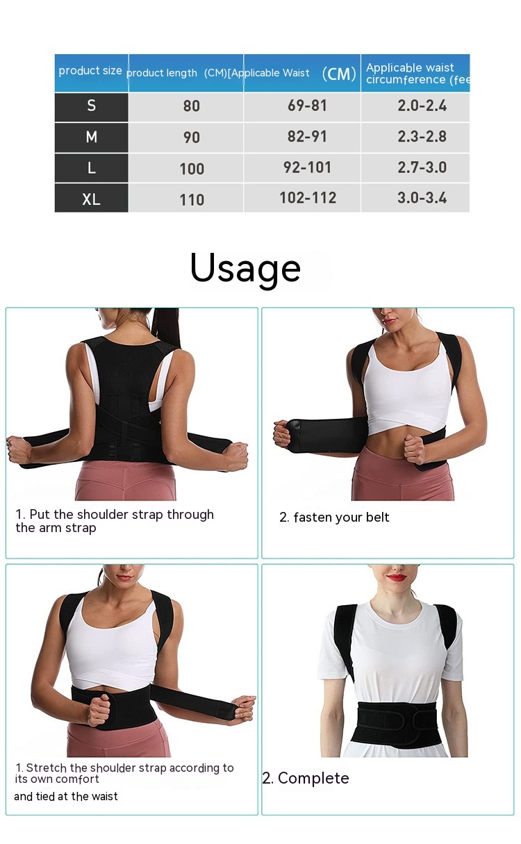 Men’s And Women’s Spine Fixation Special Strap Correction Sitting Posture Anti-humpback