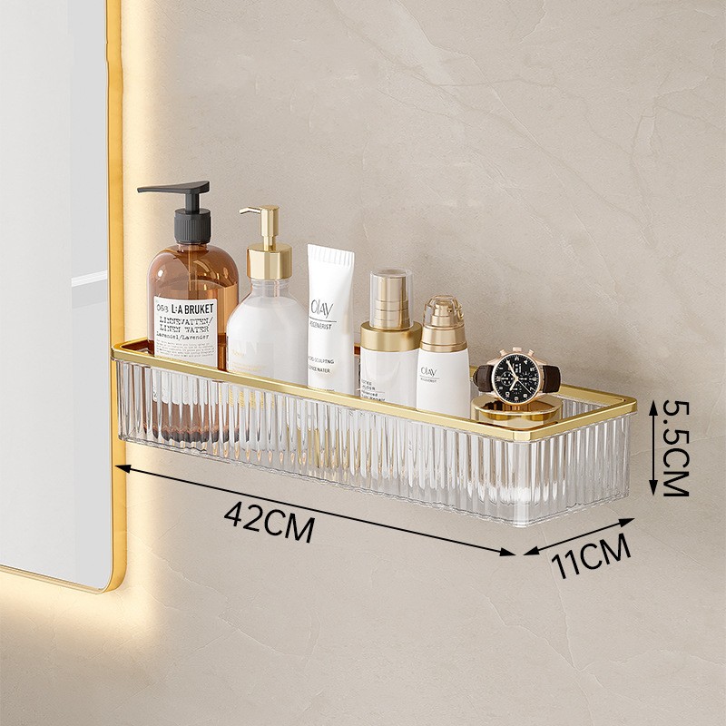 Title 3, Bathroom Punch-free Wall-mounted Storage Rack