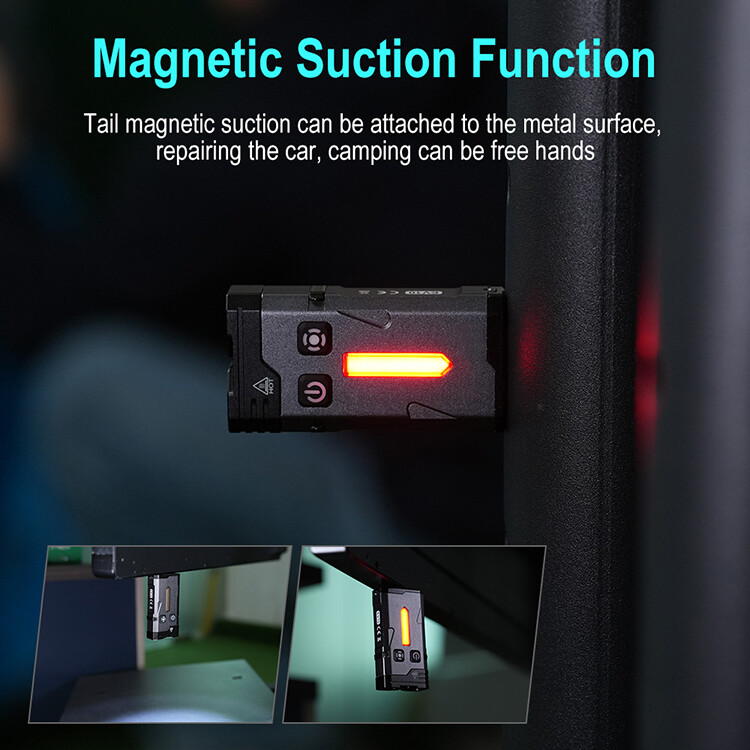 UV EDC Ultra Bright Rechargeable LED Key Chain Flashlight — image 8