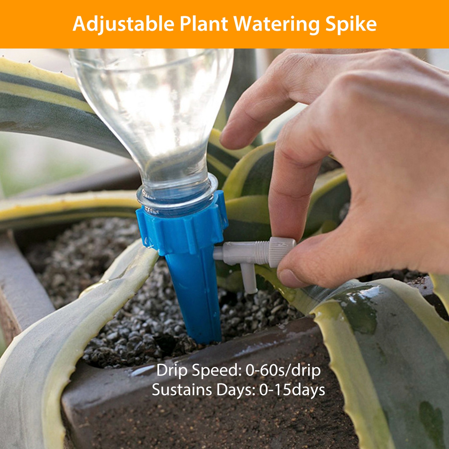 Plant Watering Spikes Self Watering Devices Automatic Plant Waterer With Slow Release Control Valve For Outdoor Indoor Plant