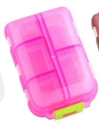 Travel Pill Organizer 10 Grid  Moisture Proof Pills Box For Pocket Purse Daily Pill Case Portable Medicine Vitamin Holder Container - Image 23