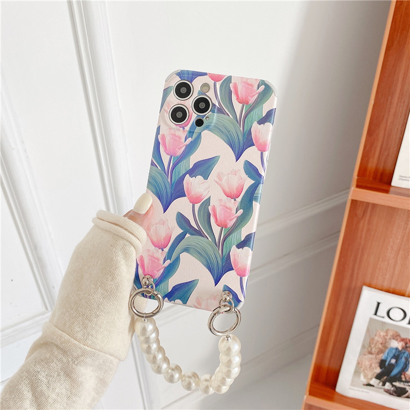 Capa celular tulipa estilo coreano seda macio