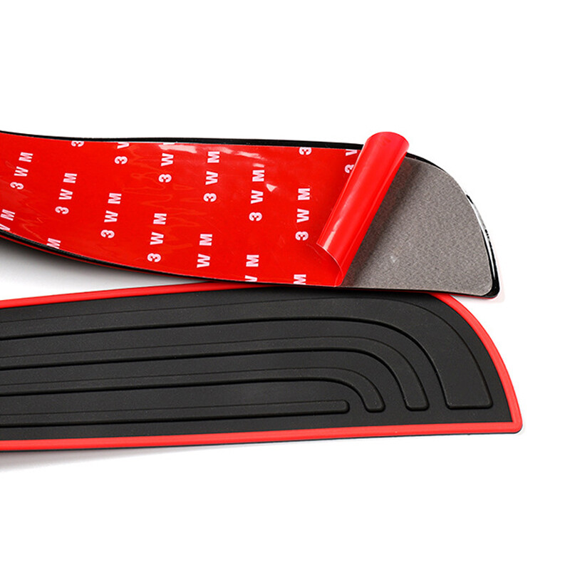 Car Rear Boot Bumper Sill Body Guard Protector Rubber Plate Trim Strip Cover UK.